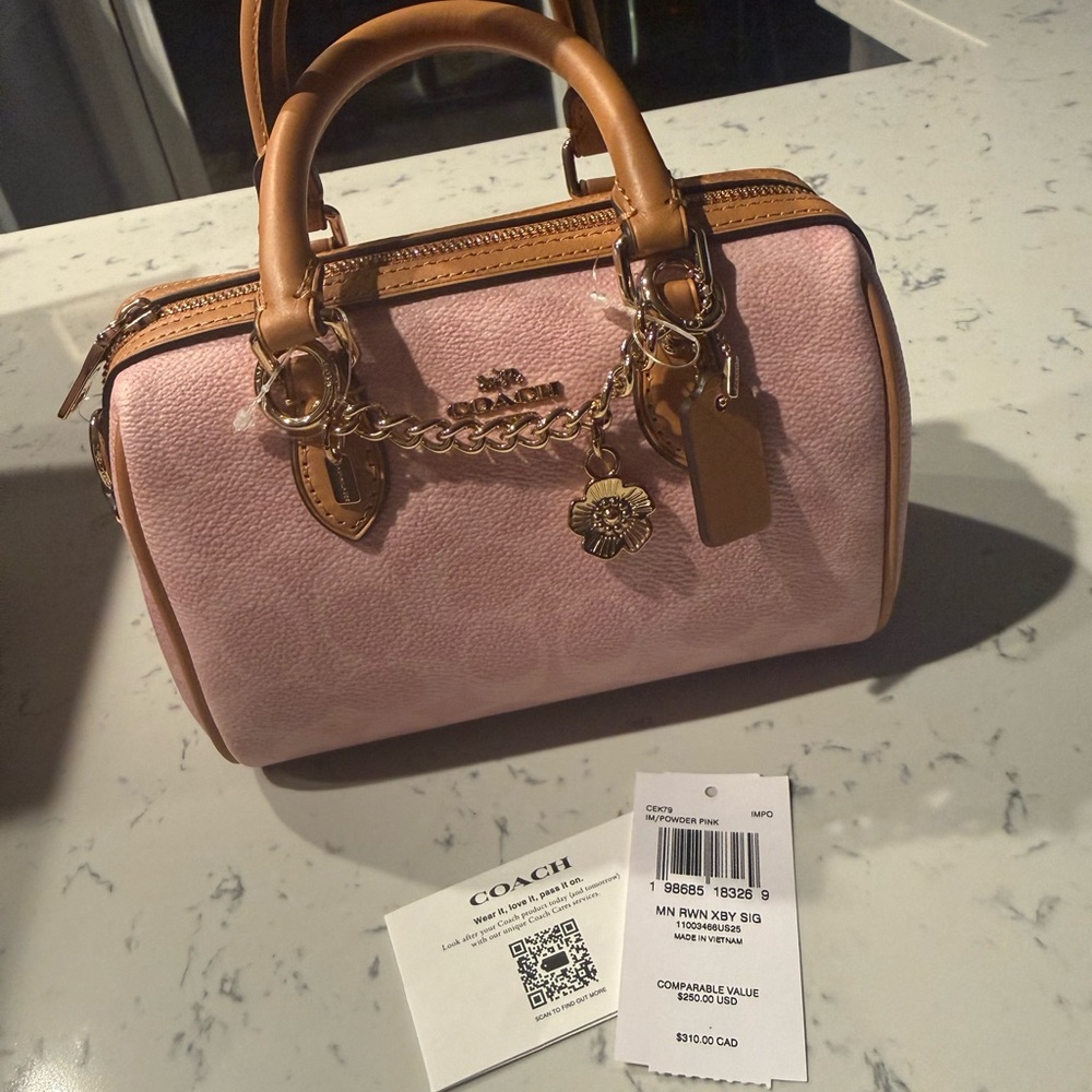Coach Mini Powder Pink Rowan